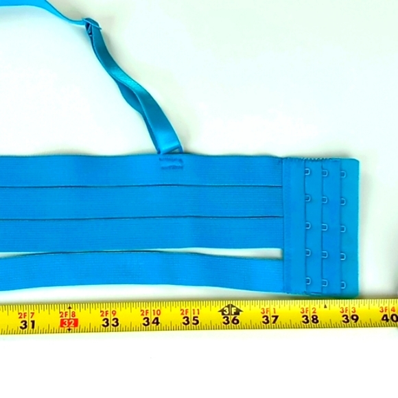 Oh la la Cheri Paris Turquoise "Michella Bondage Bra" Size 2X - Picture 5 of 13